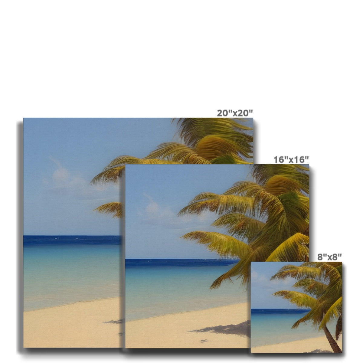 Calm Palm Beach Eco Canvas Prodigi