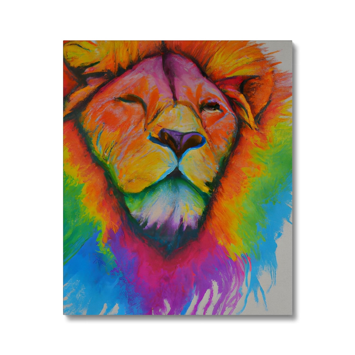 Rainbow Lion Canvas Prodigi