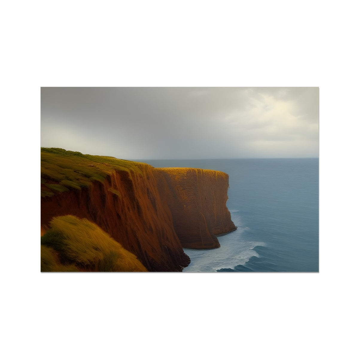 Storm Approaching A Cliff Fine Art Print Prodigi