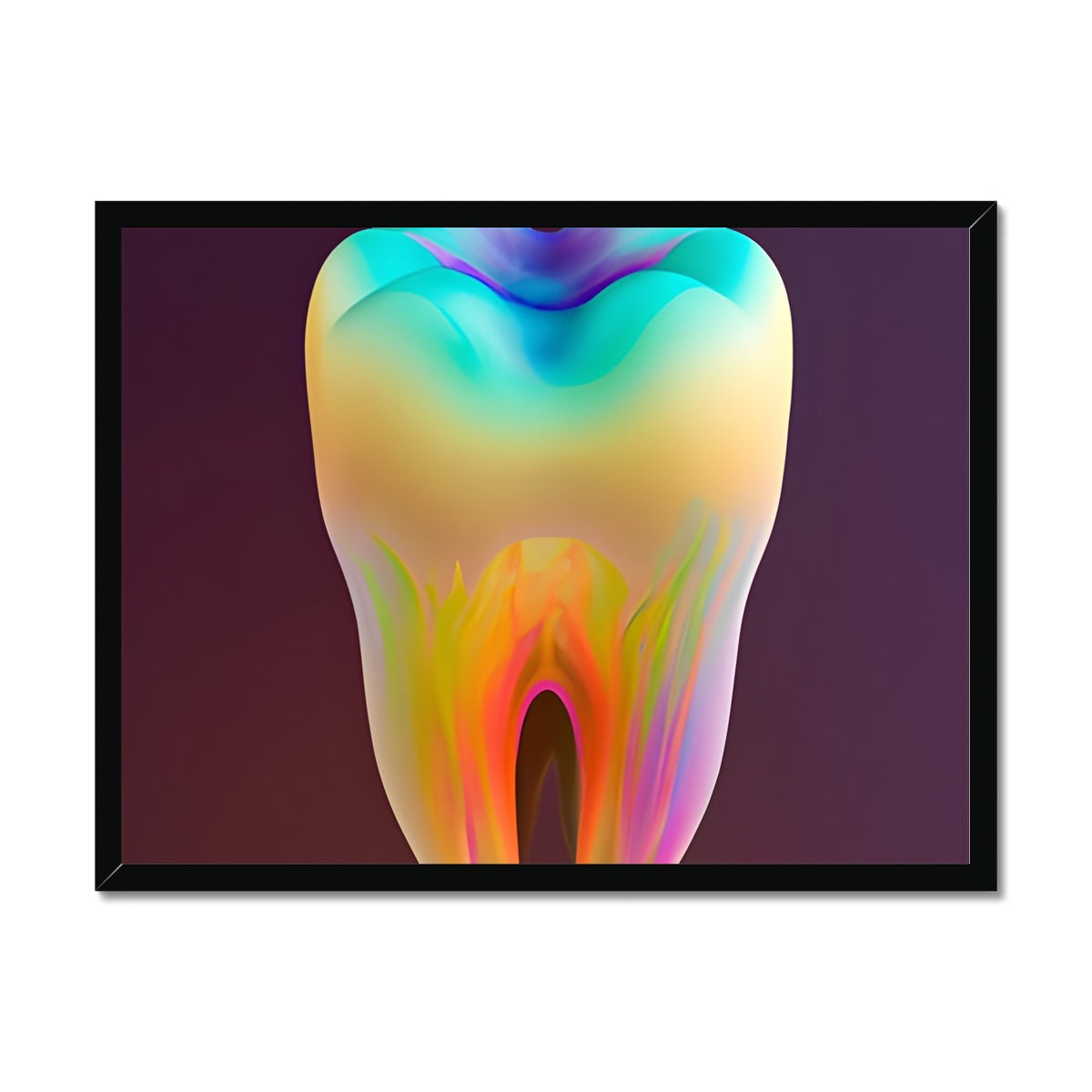 Colorful Tooth Framed Print Prodigi