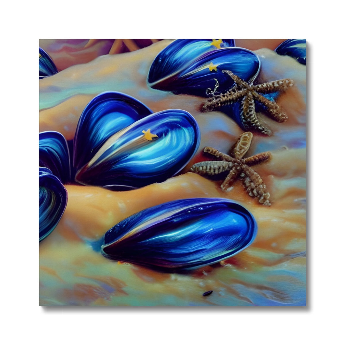 Beautiful Mussles At The Beach Canvas Prodigi