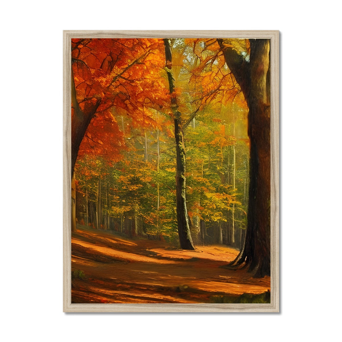 Forest kissed by Autumn  Framed Print Prodigi