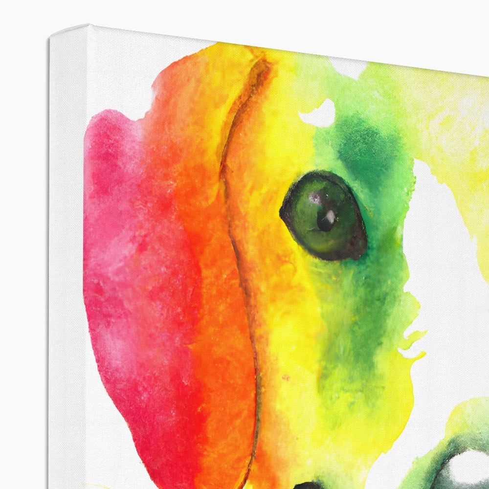 Happy Rainbow Dog Eco Canvas Prodigi