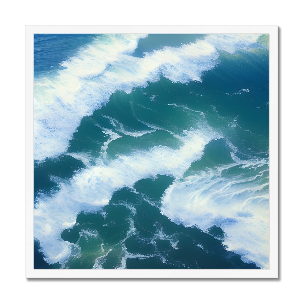 Colliding Waves Framed Print Prodigi