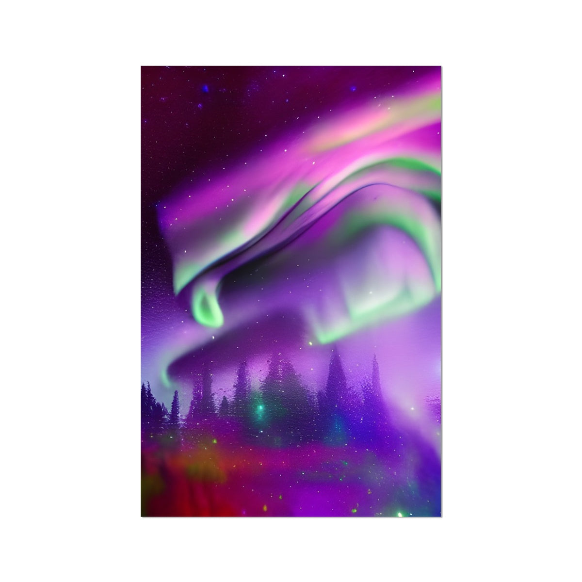 Aurora In A Sparkling Night Fine Art Print Prodigi