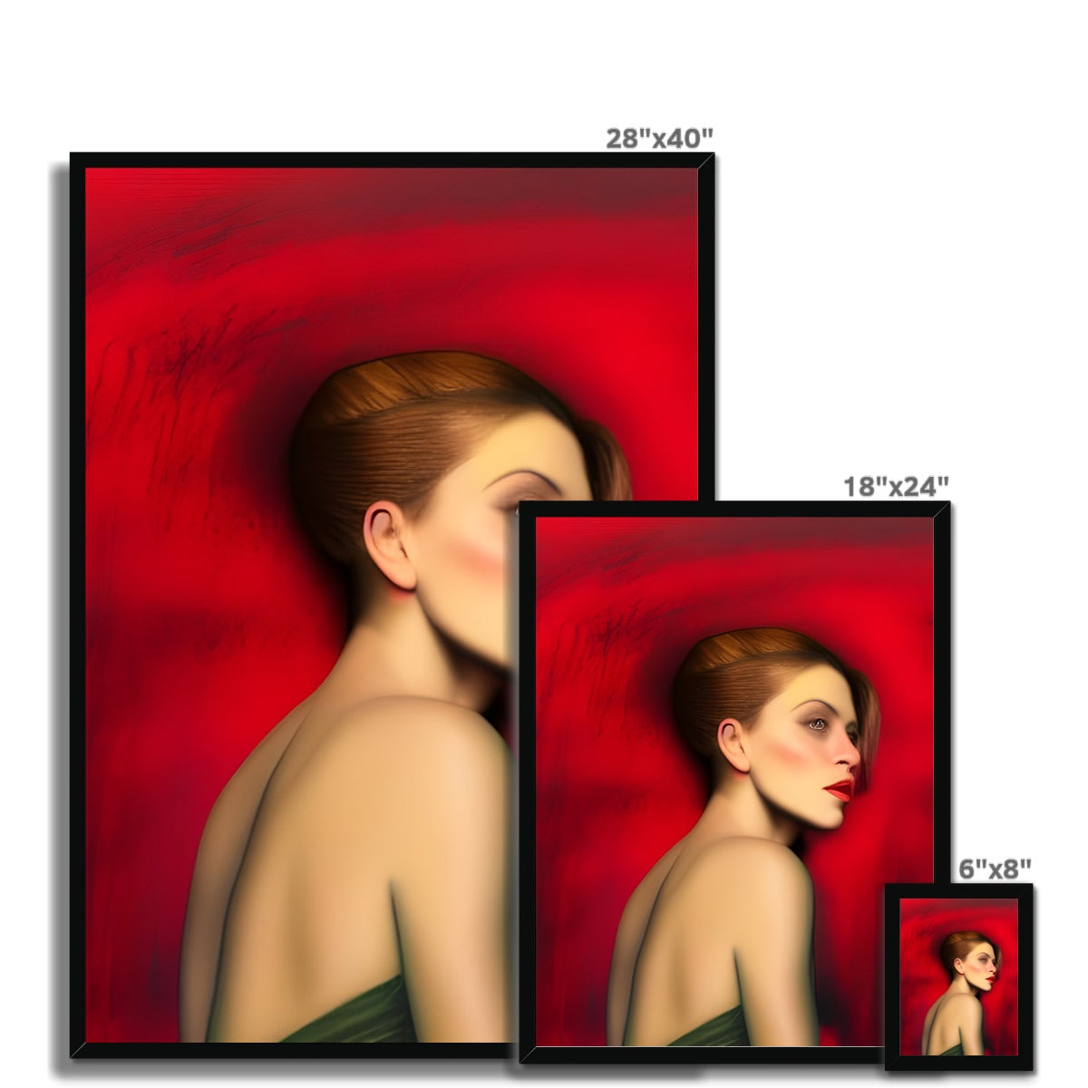 Red Temptation Framed Print Prodigi