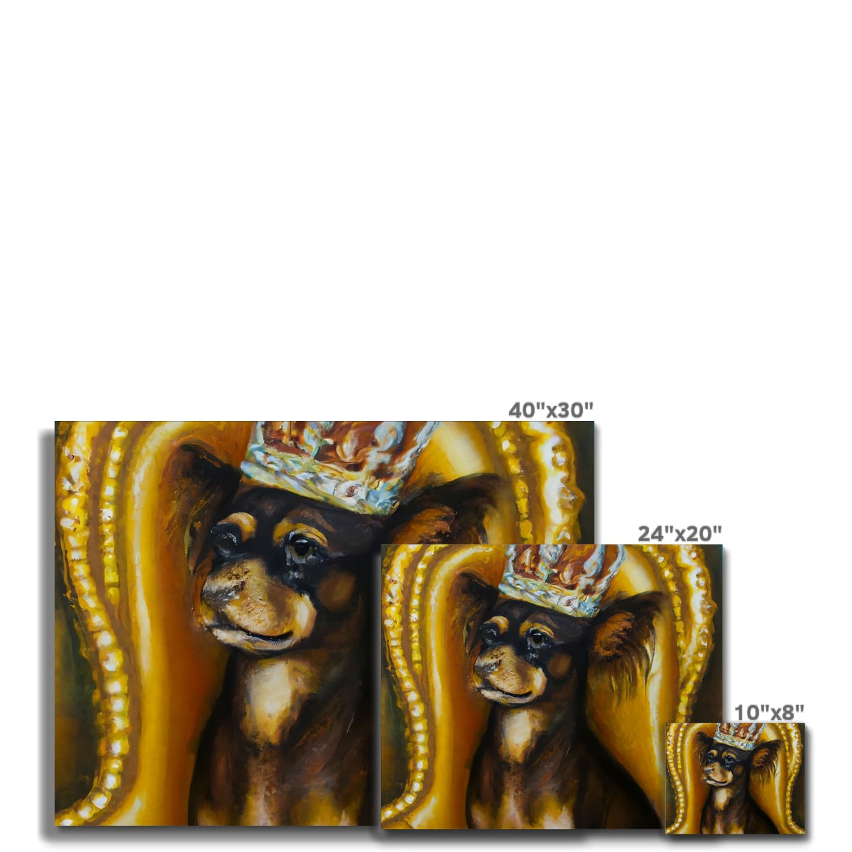 Dog King Canvas Prodigi