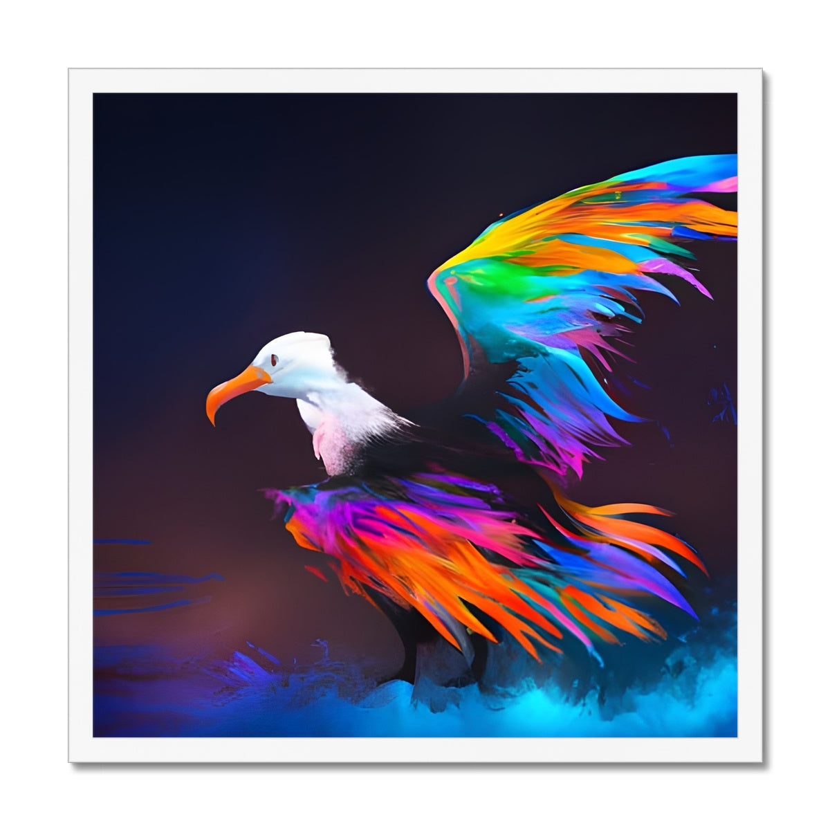 Albatross with spread wings Framed Print Prodigi