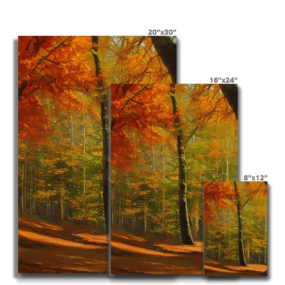 Forest kissed by Autumn  Eco Canvas Prodigi