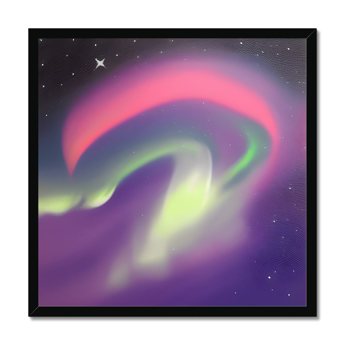 Multicolor Aurora Waves Framed Print Prodigi