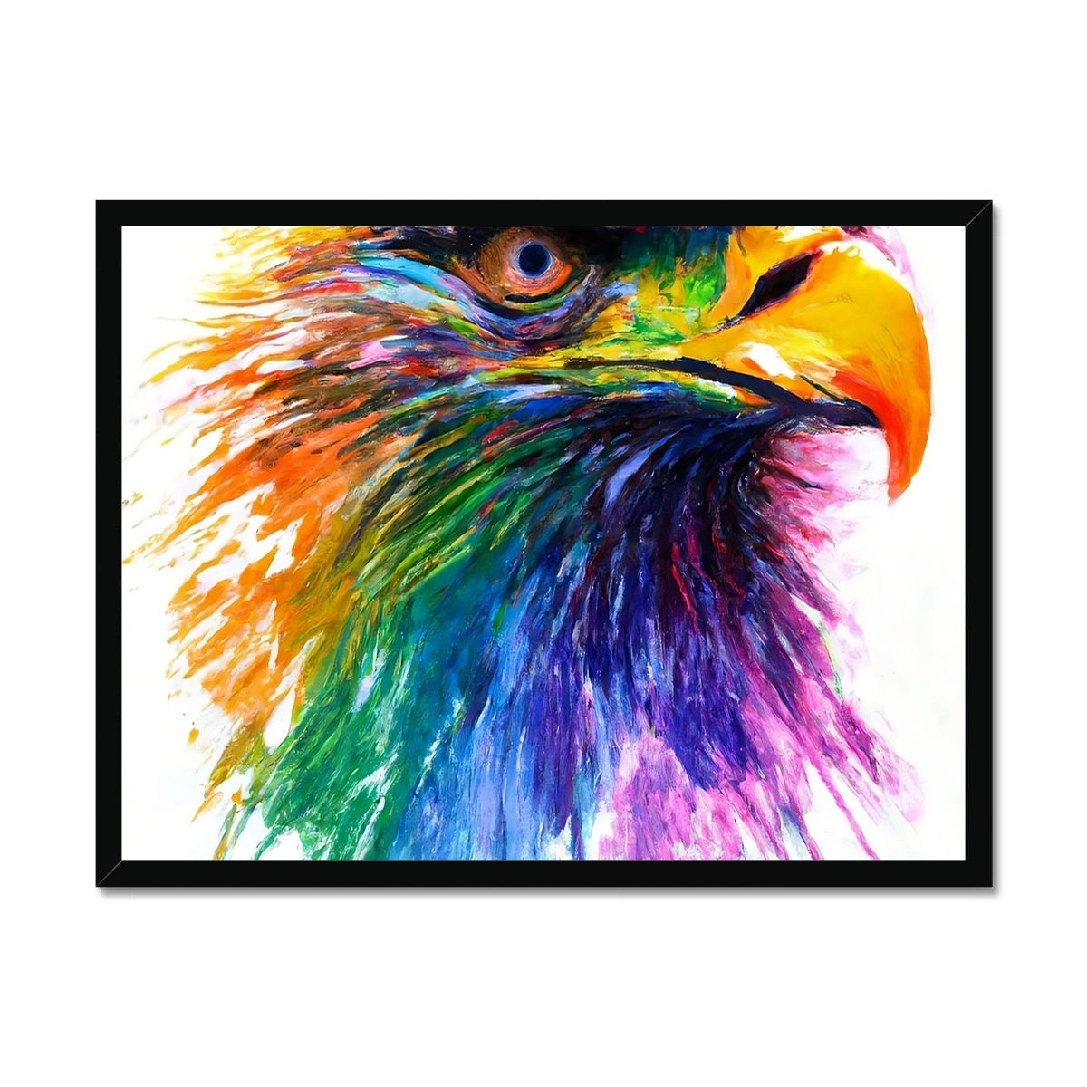 Rainbow Eagle Framed Print Prodigi