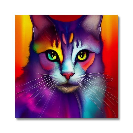 Colorful Cat Canvas Prodigi