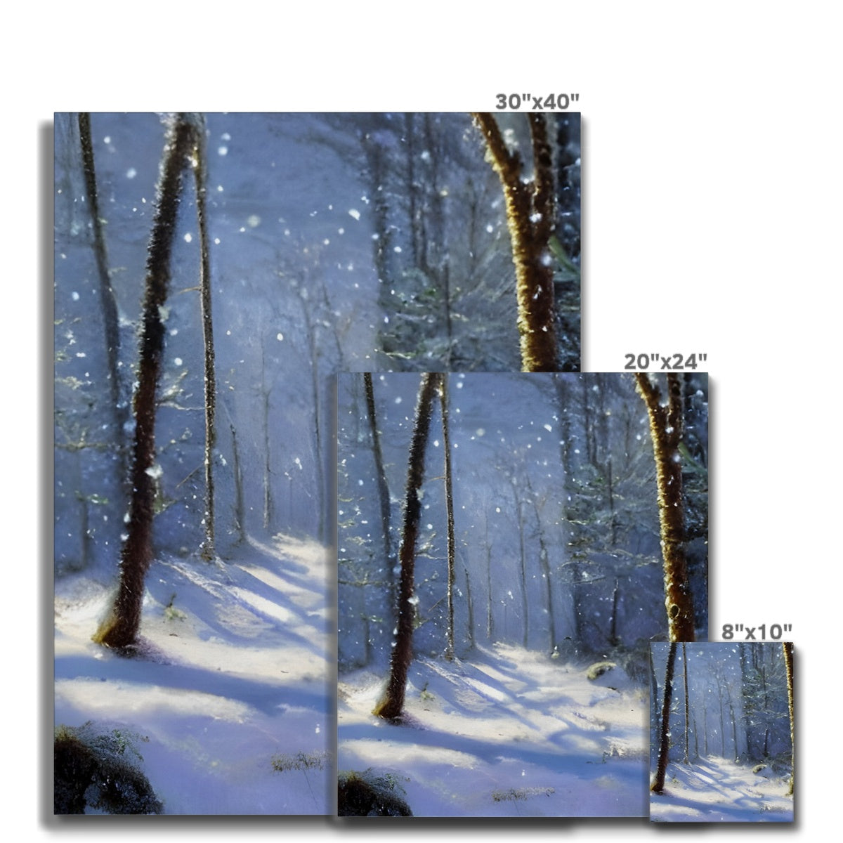 Snowy Forest Canvas Prodigi