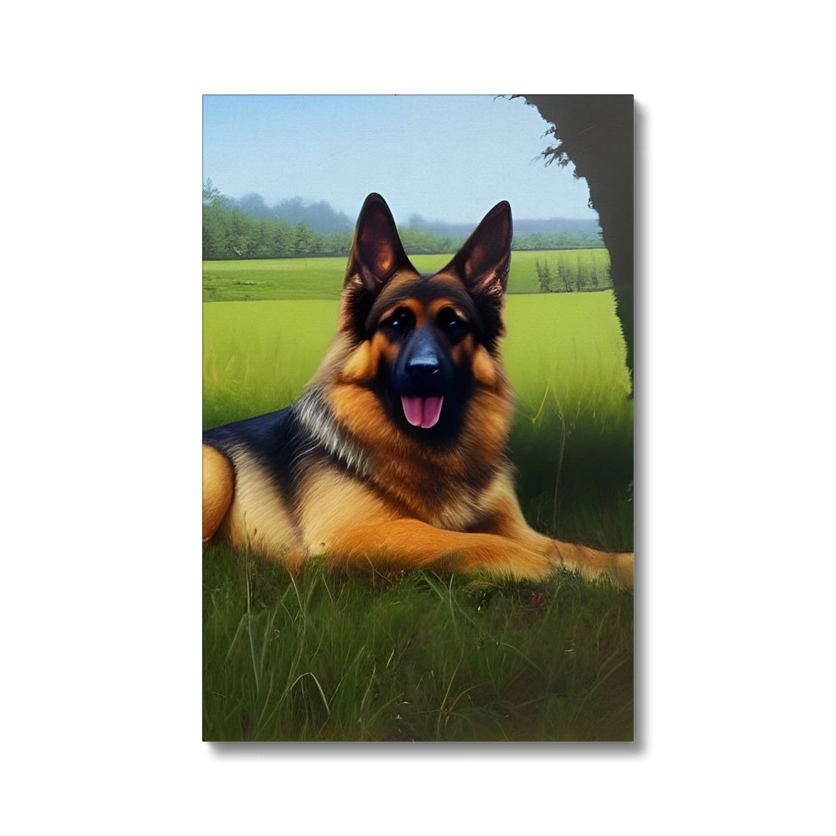 Dog Laying in a Field Eco Canvas Prodigi