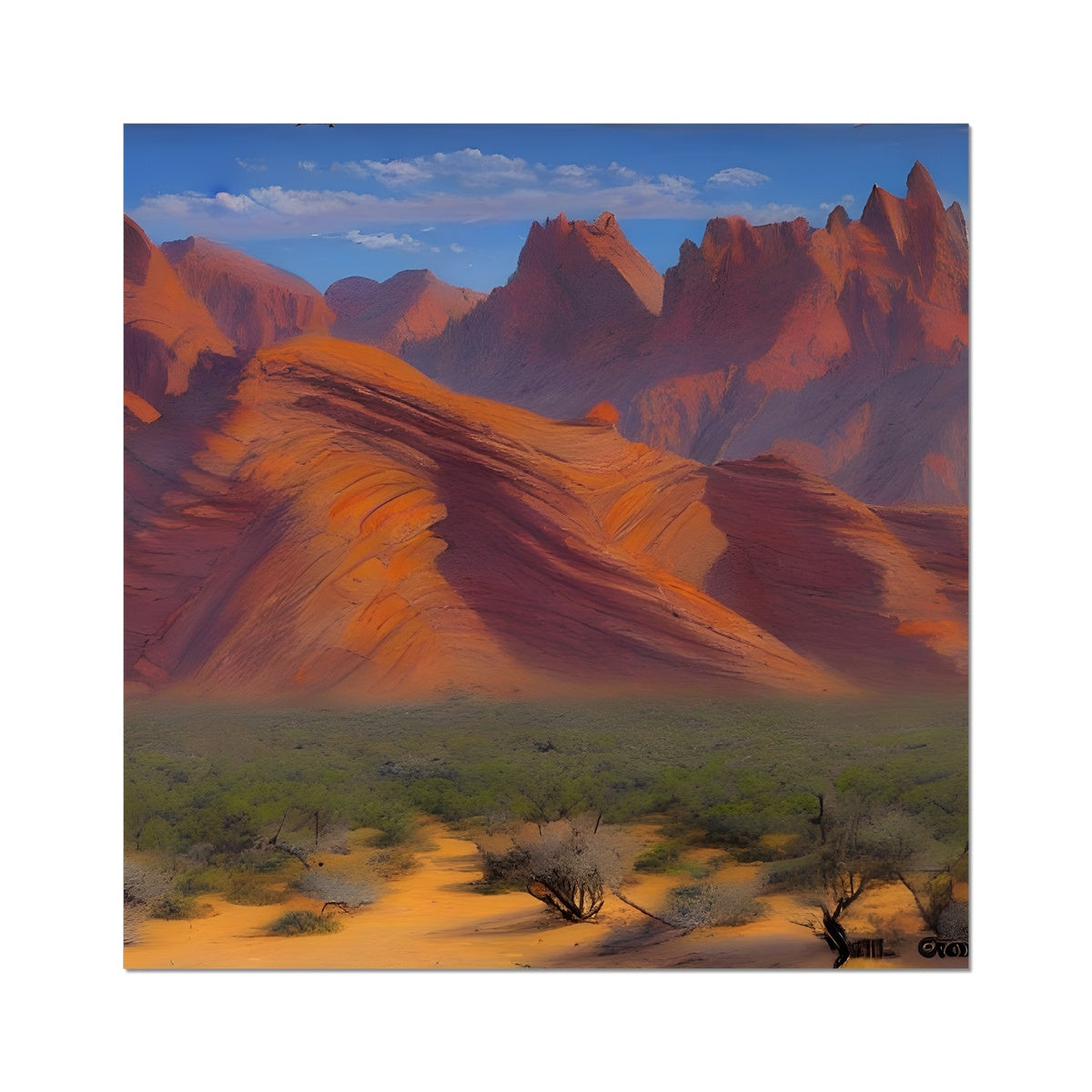 Desert Mountains Fine Art Print Prodigi