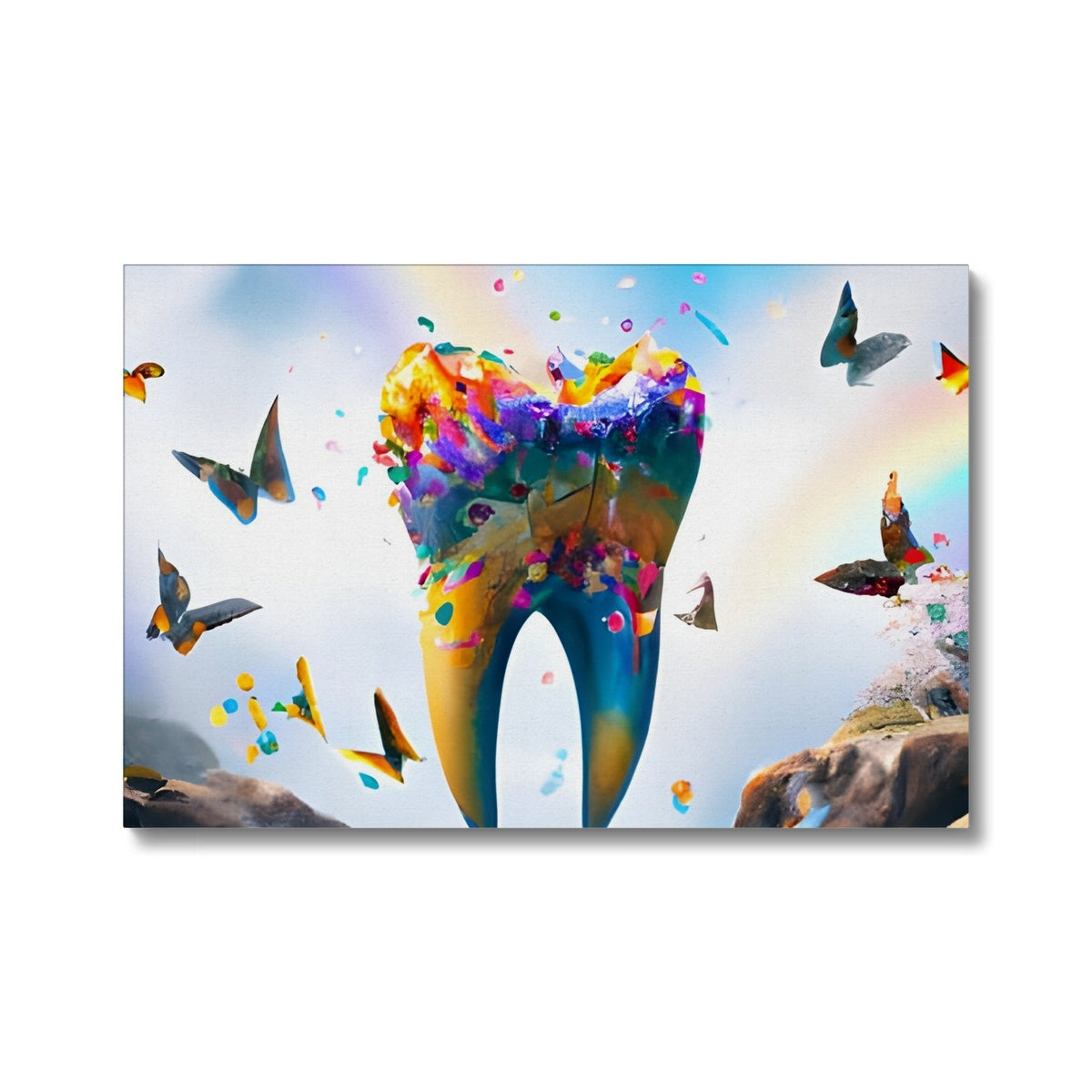 Flying Butterfly Tooth Island Eco Canvas Prodigi