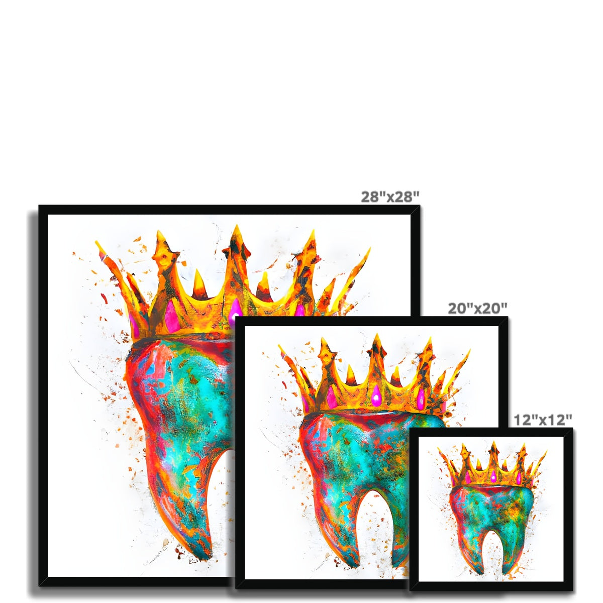 King Tooth Framed Print Prodigi