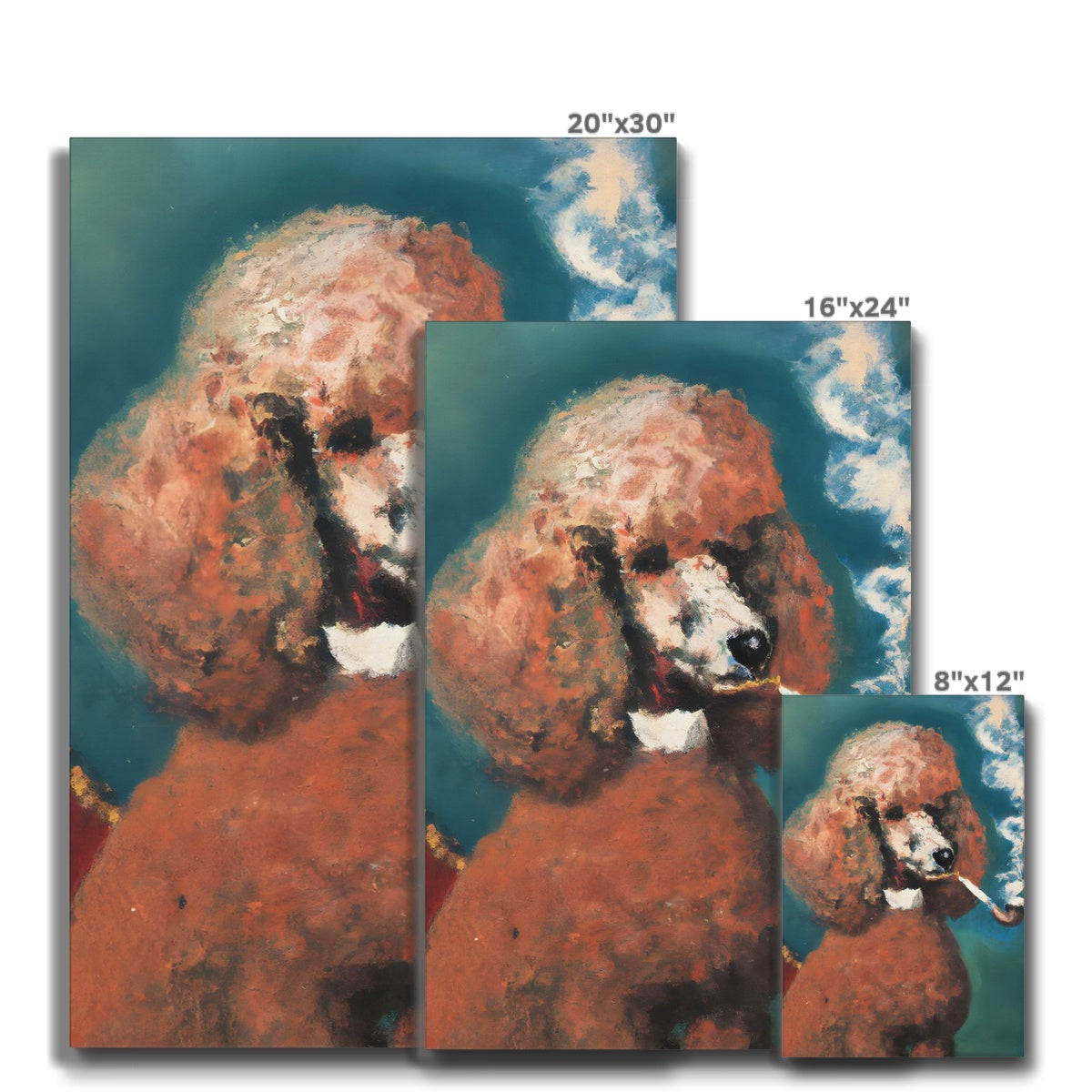 Smoking Poodle Eco Canvas Prodigi