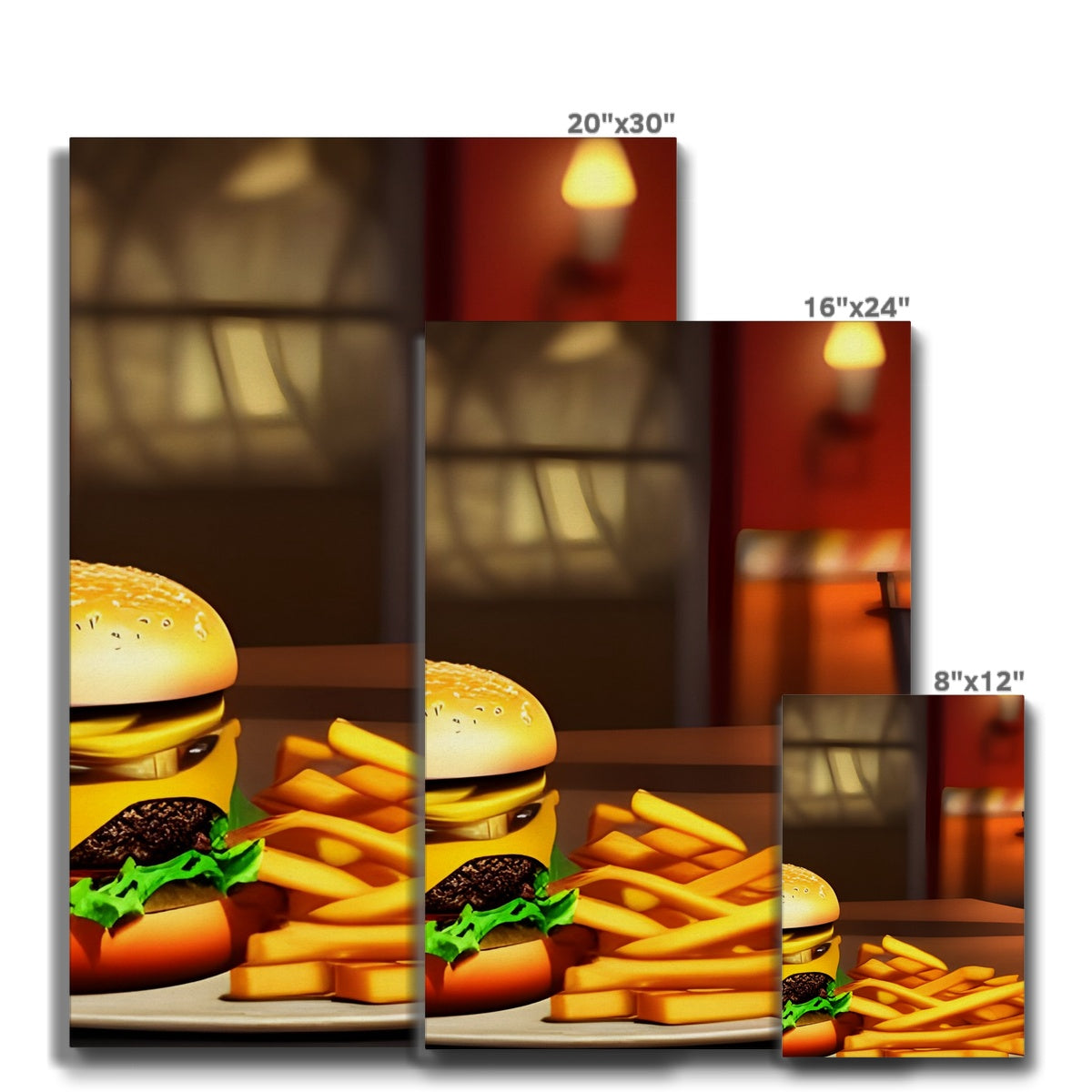 Burger & Fries Combo Eco Canvas Prodigi