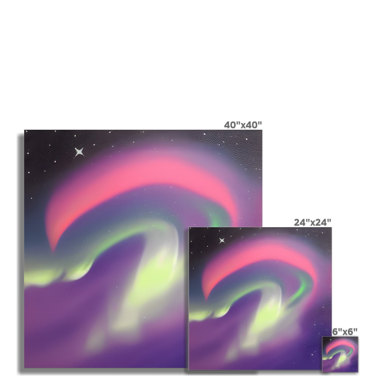 Multicolor Aurora Waves Fine Art Print Prodigi