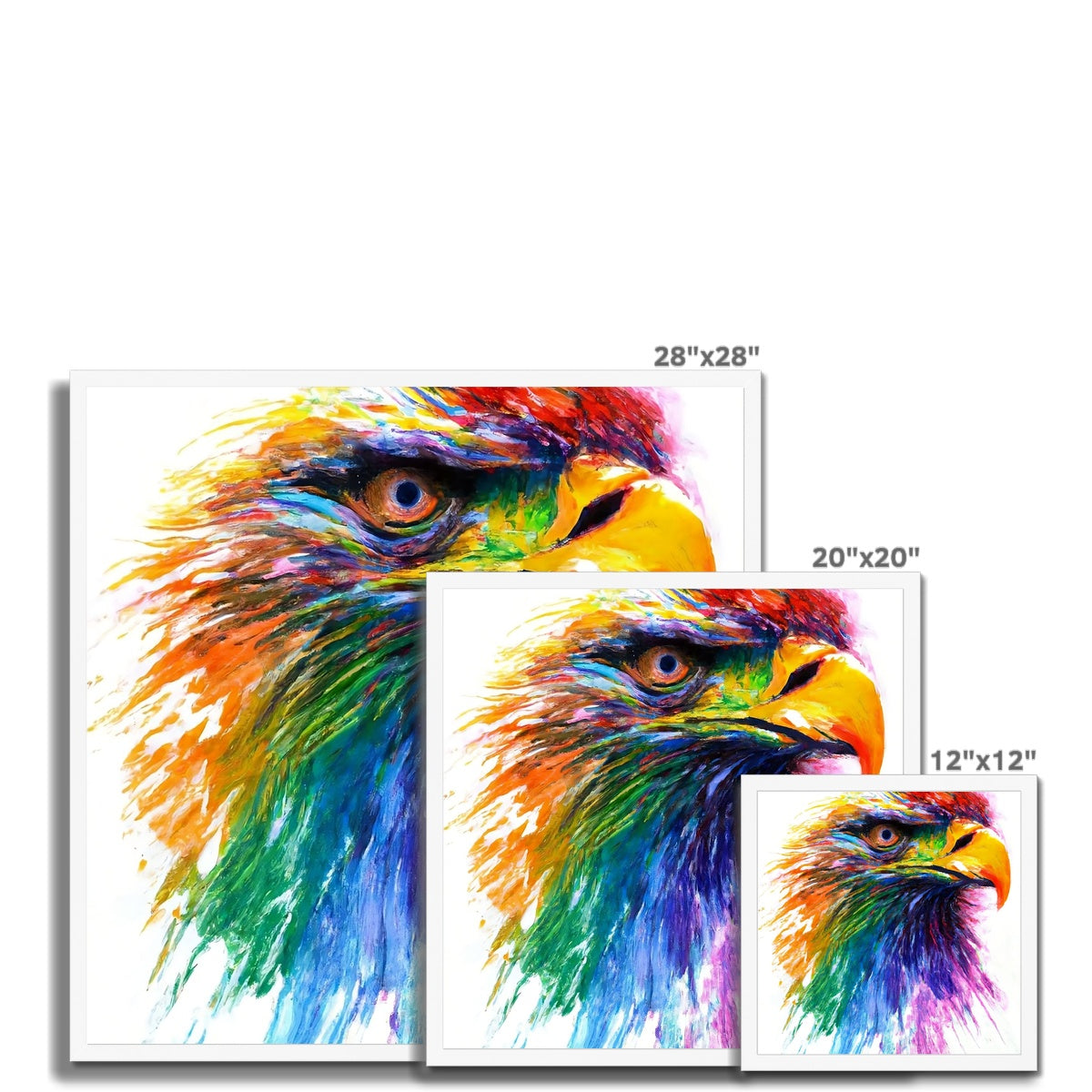 Rainbow Eagle Framed Print Prodigi