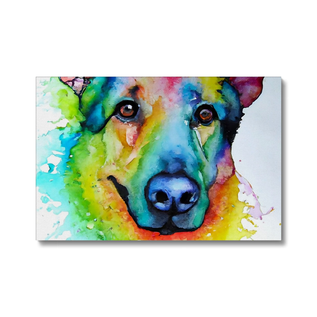 Rainbow Shepherd Dog  Eco Canvas Prodigi