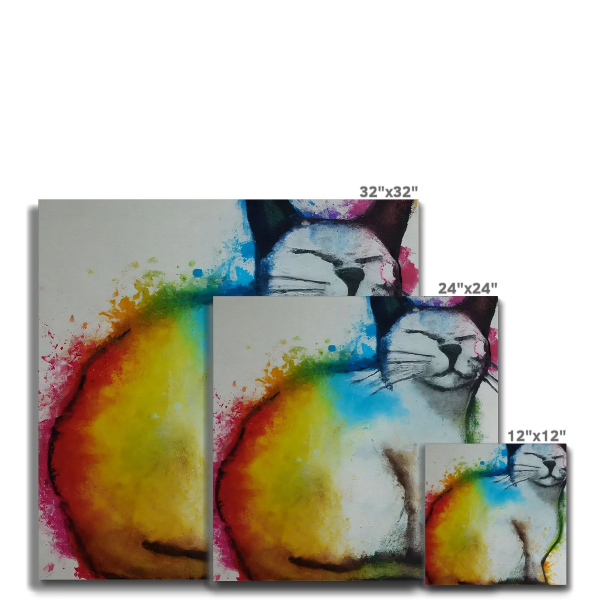 Rainbow Cat Canvas Prodigi