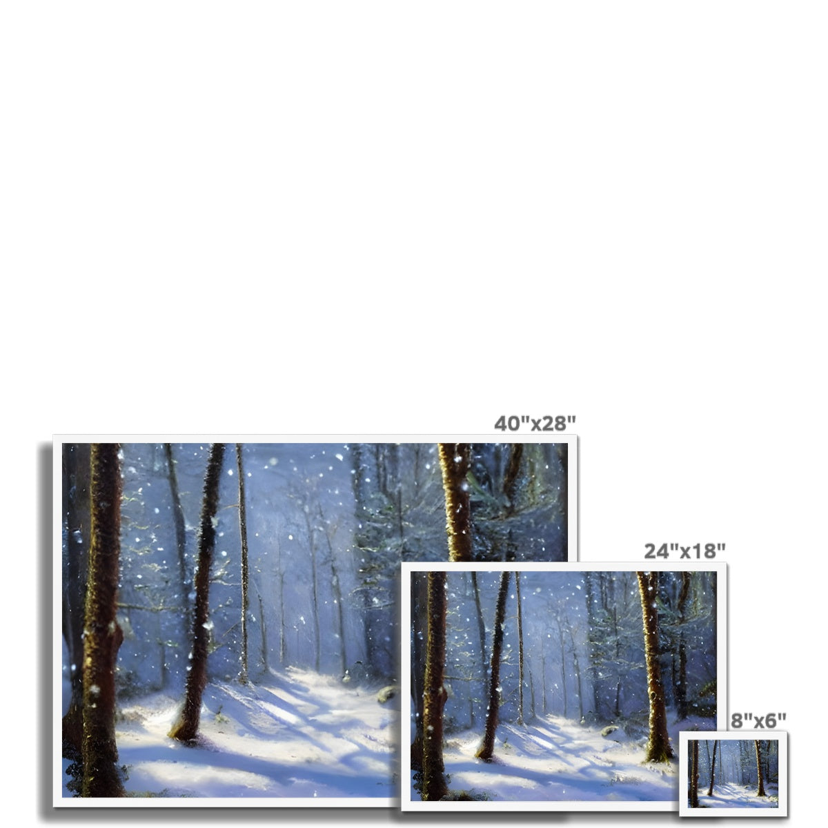 Snowy Forest Framed Print Prodigi