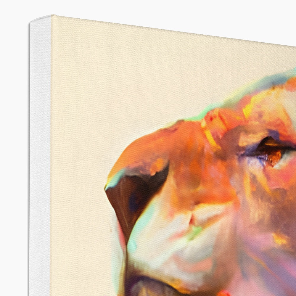 Lion with a Rainbow Mane Canvas Prodigi