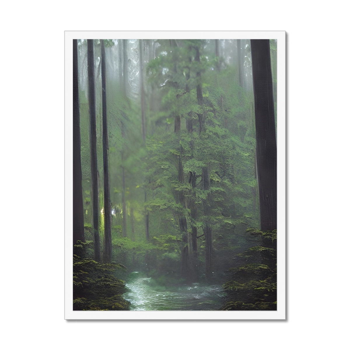 Rainy Forest Framed Print Prodigi