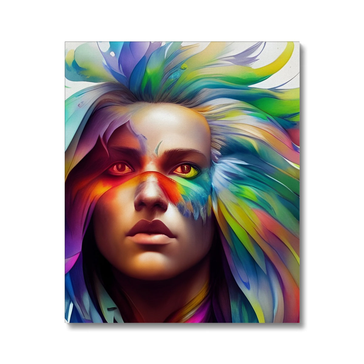 Women Rainbow Eagle Head Canvas Prodigi