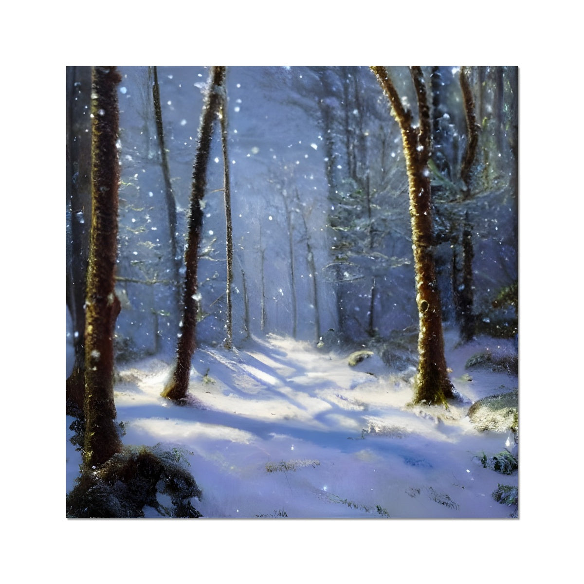 Snowy Forest Fine Art Print Prodigi