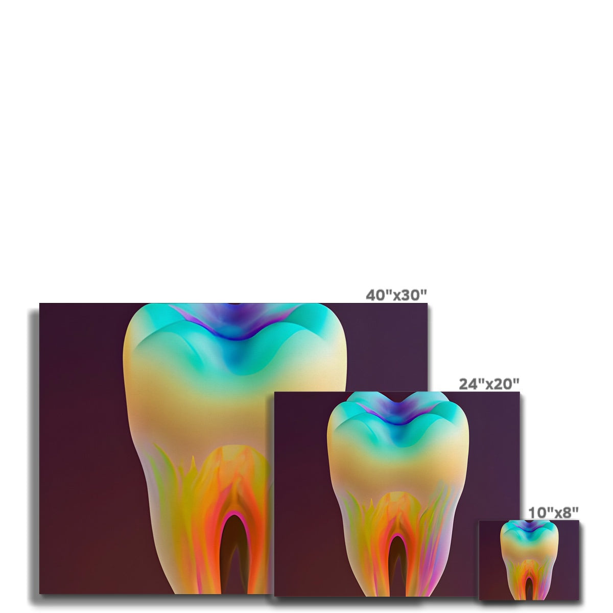 Colorful Tooth Canvas Prodigi