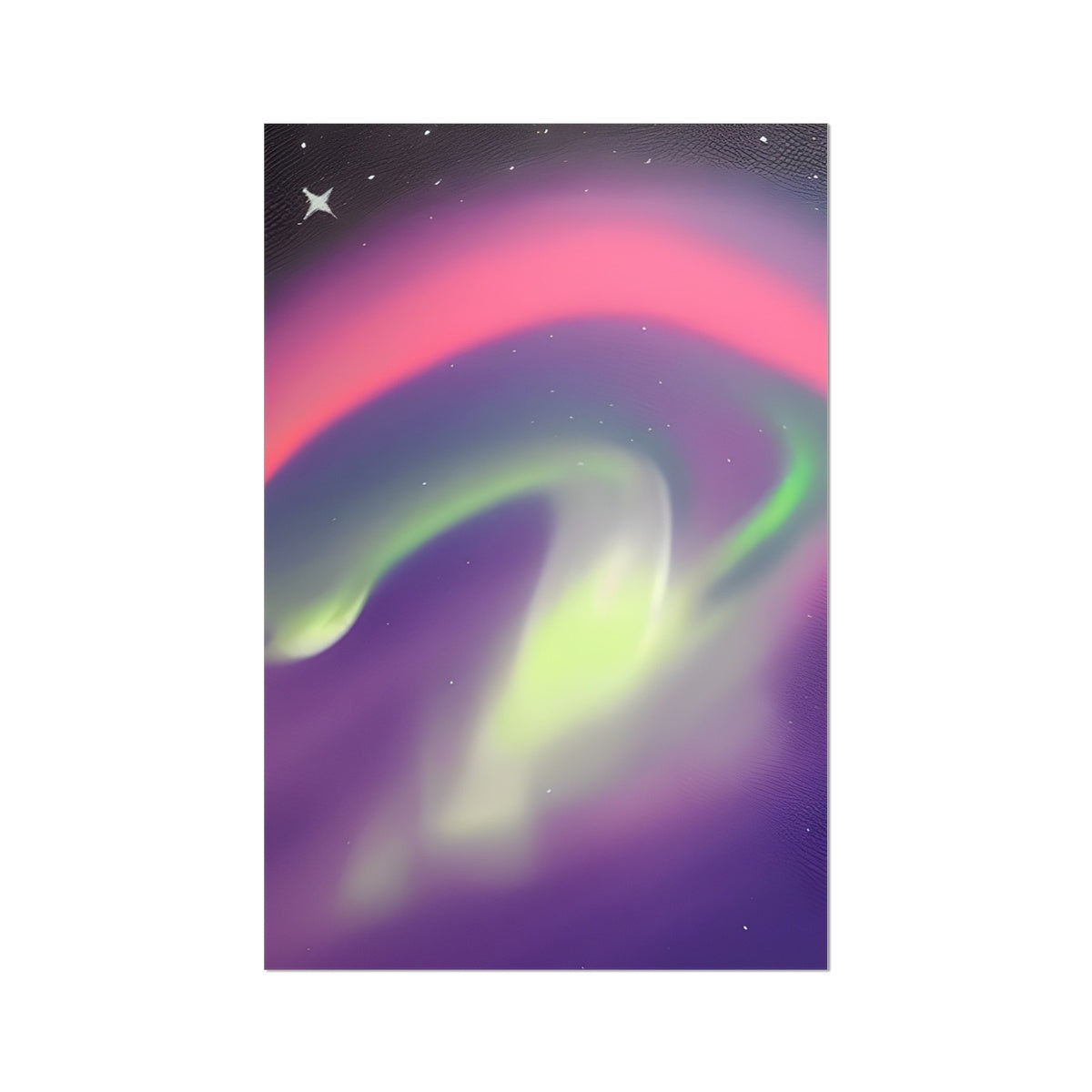 Multicolor Aurora Waves Fine Art Print Prodigi