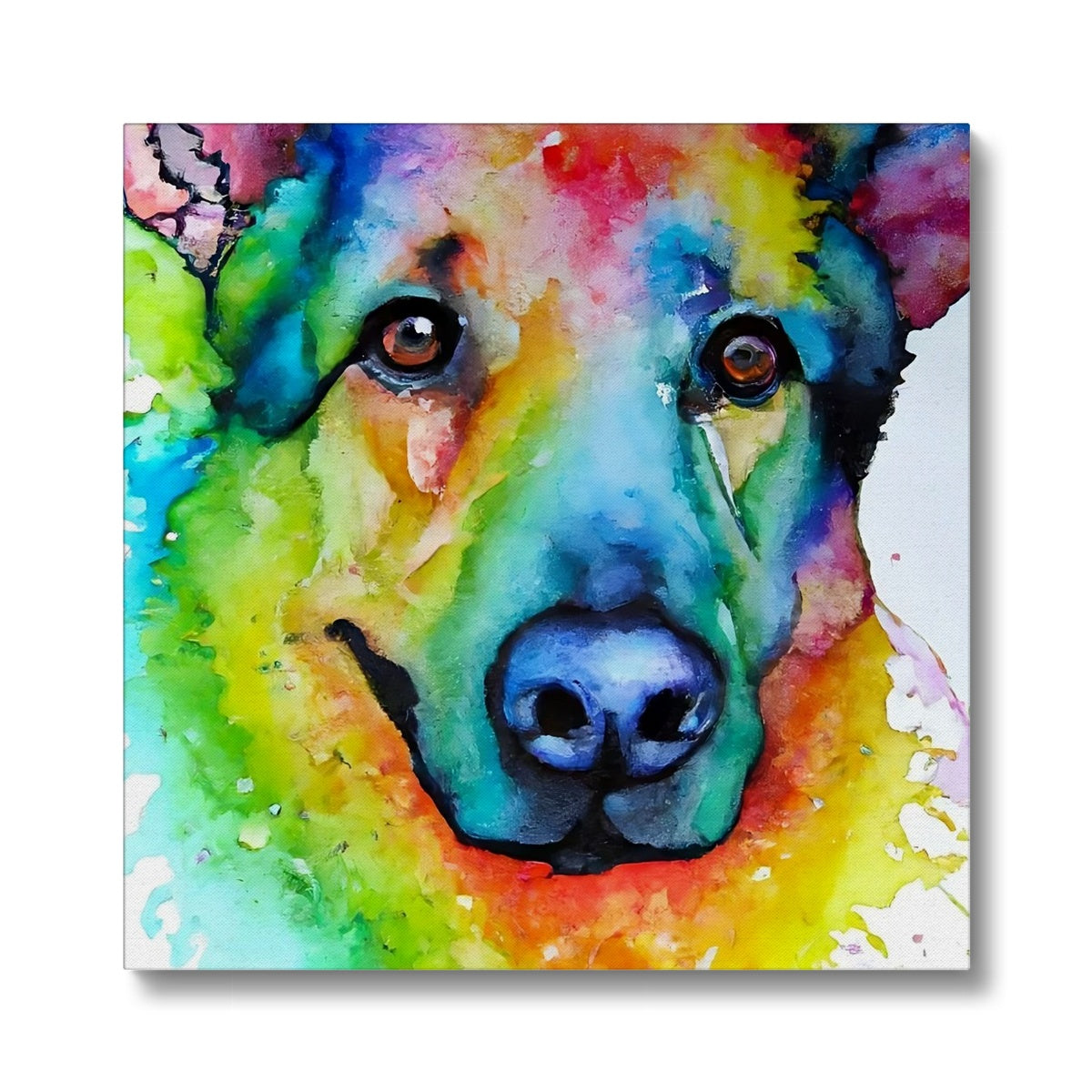 Rainbow Shepherd Dog  Eco Canvas Prodigi