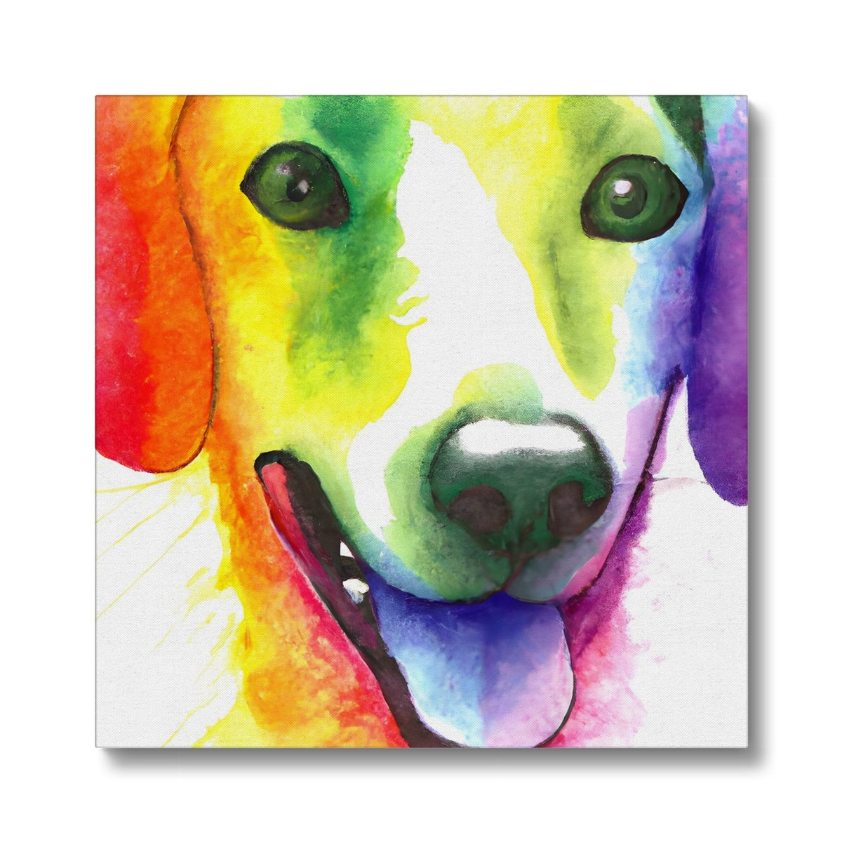 Happy Rainbow Dog Eco Canvas Prodigi