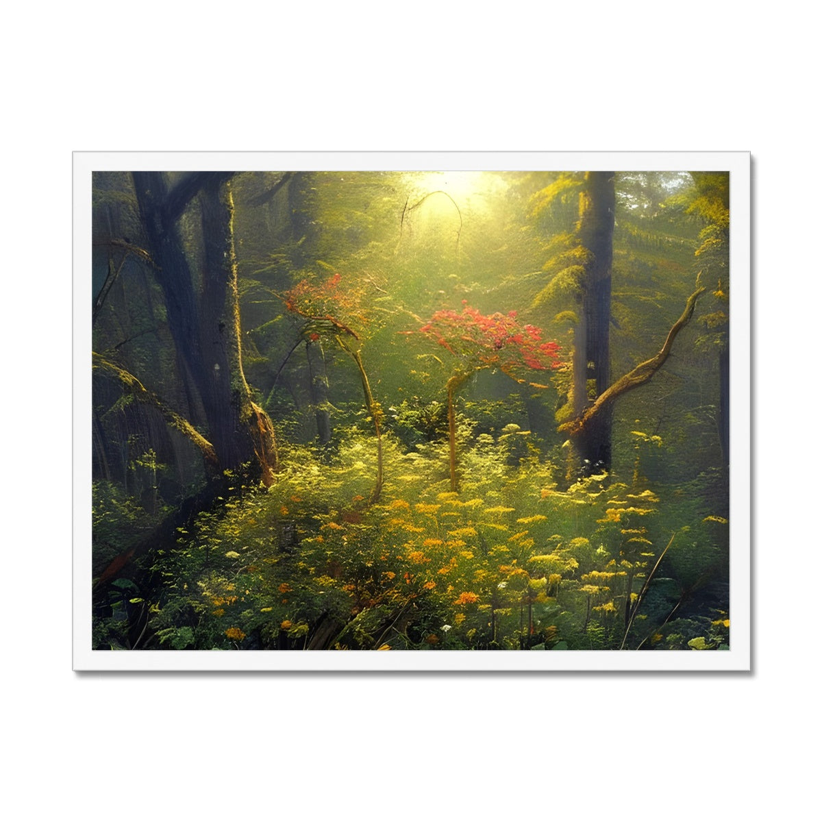 Flower of Hope in the Forest Framed Print Prodigi