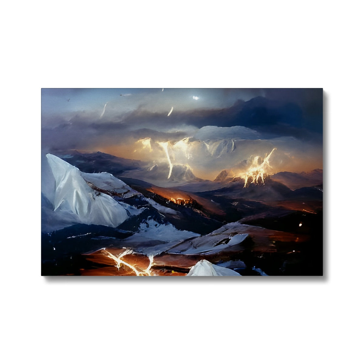 Mountains with Lightning Eco Canvas Prodigi