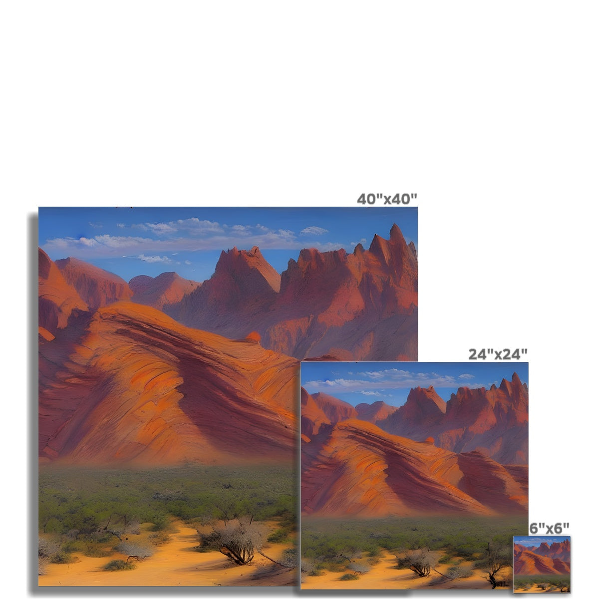 Desert Mountains Fine Art Print Prodigi