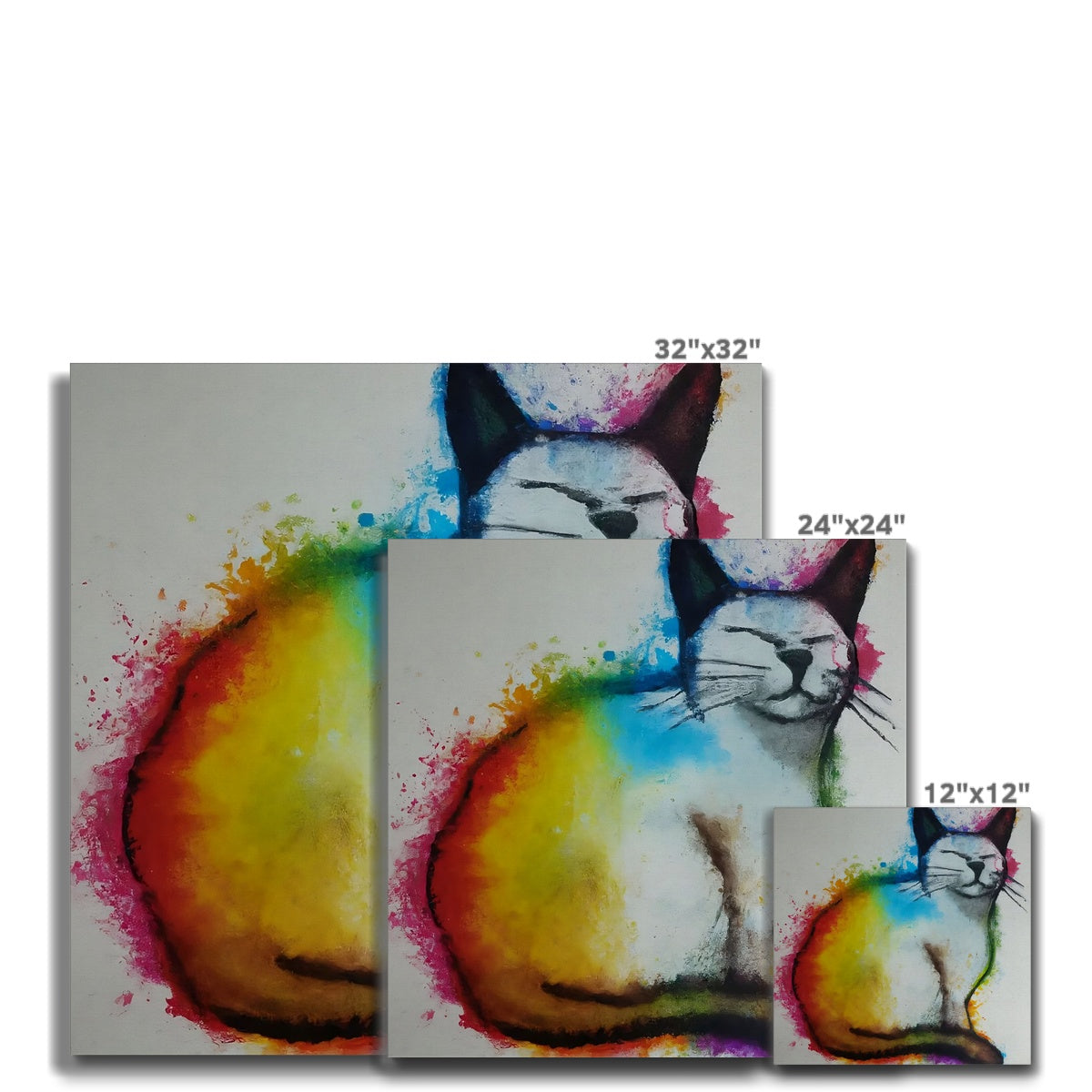 Rainbow Cat Canvas Prodigi