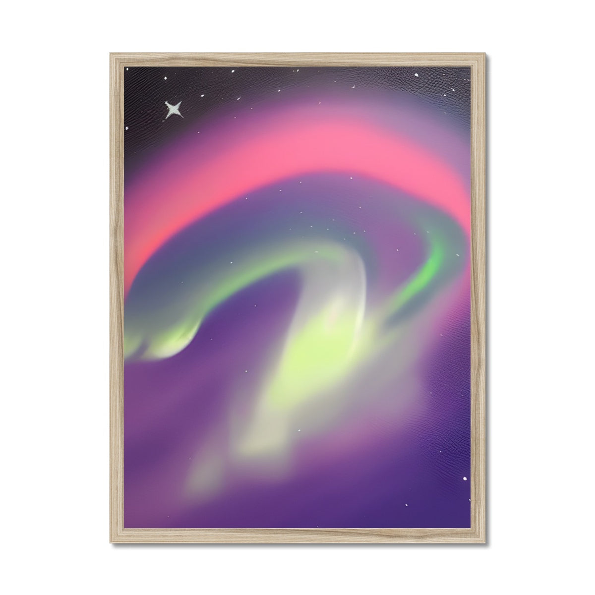 Multicolor Aurora Waves Framed Print Prodigi