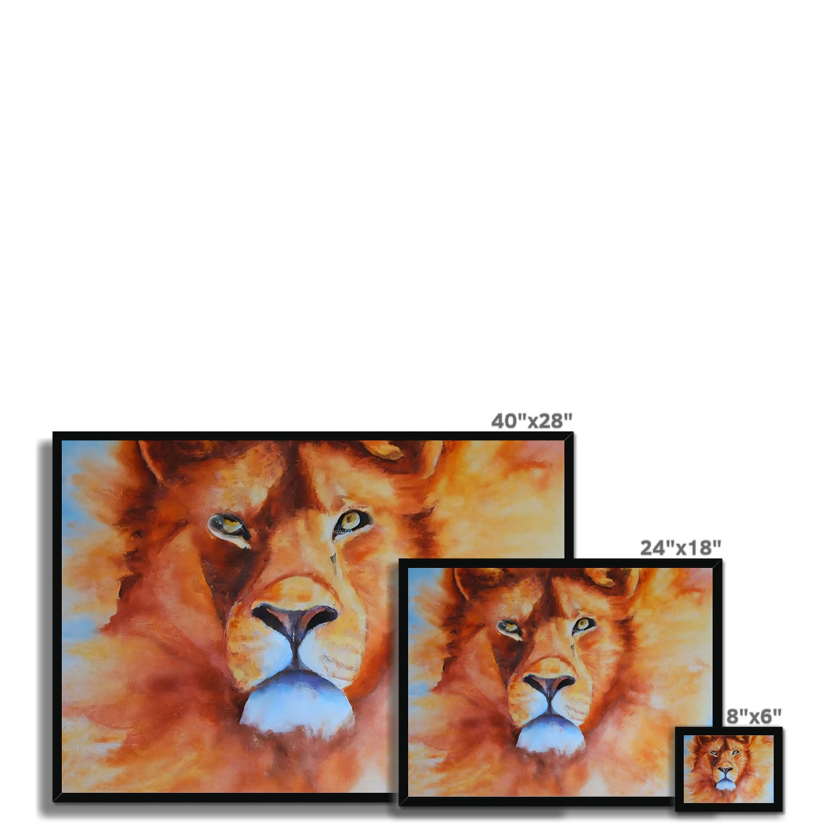 Majestic Lion Framed Print Prodigi