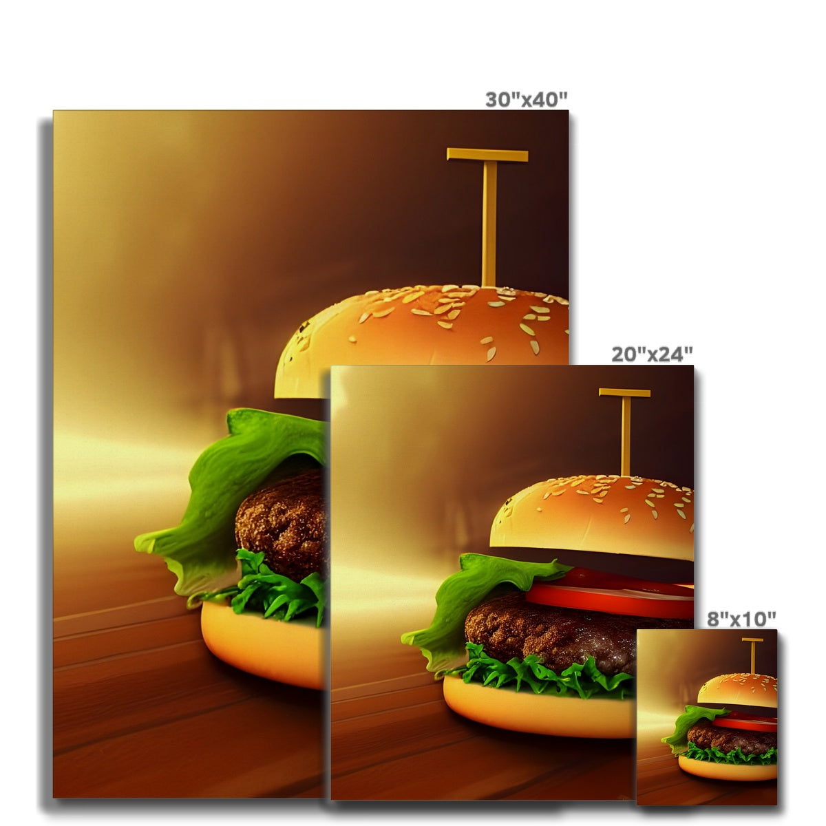 Burger Highlight Canvas Prodigi