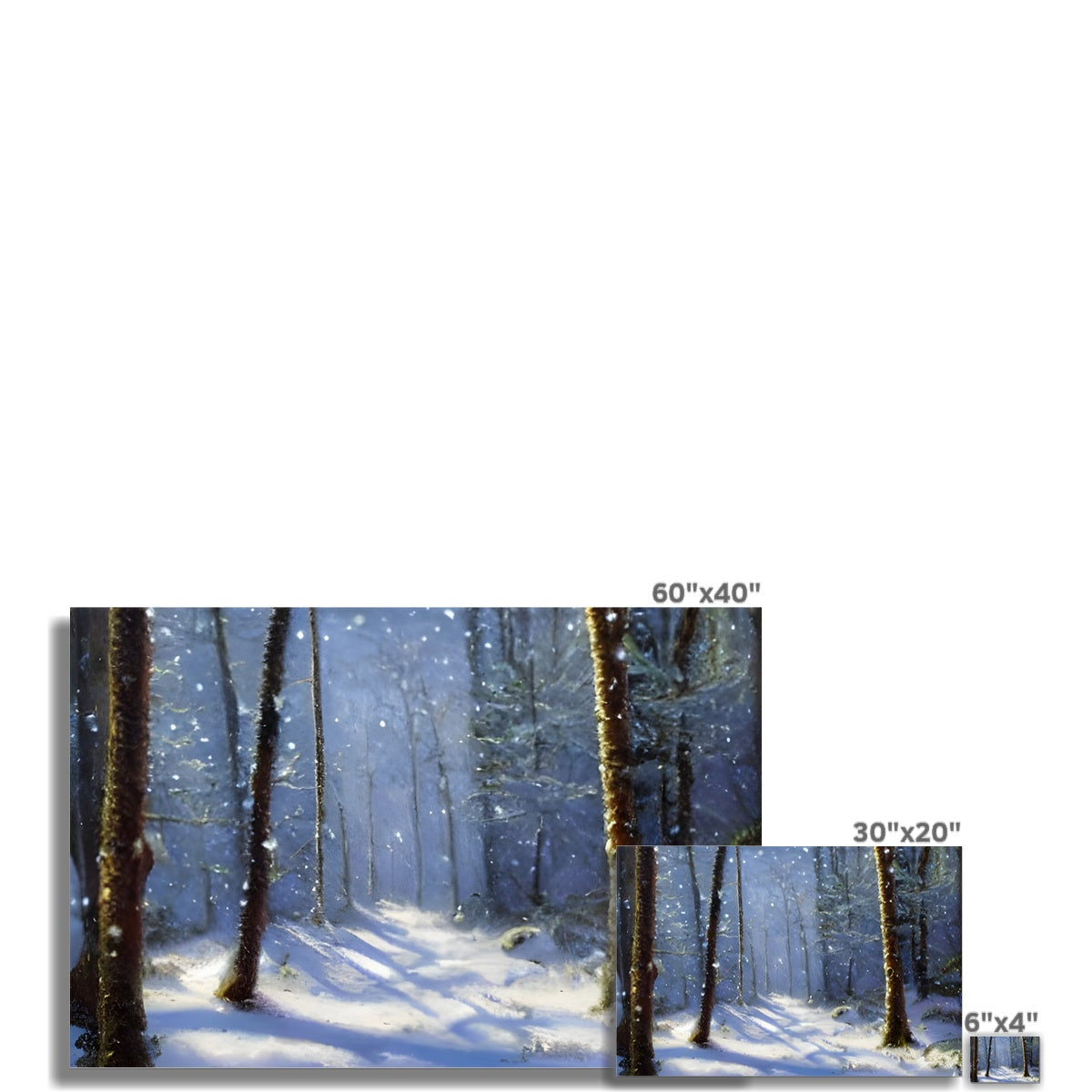 Snowy Forest Fine Art Print Prodigi