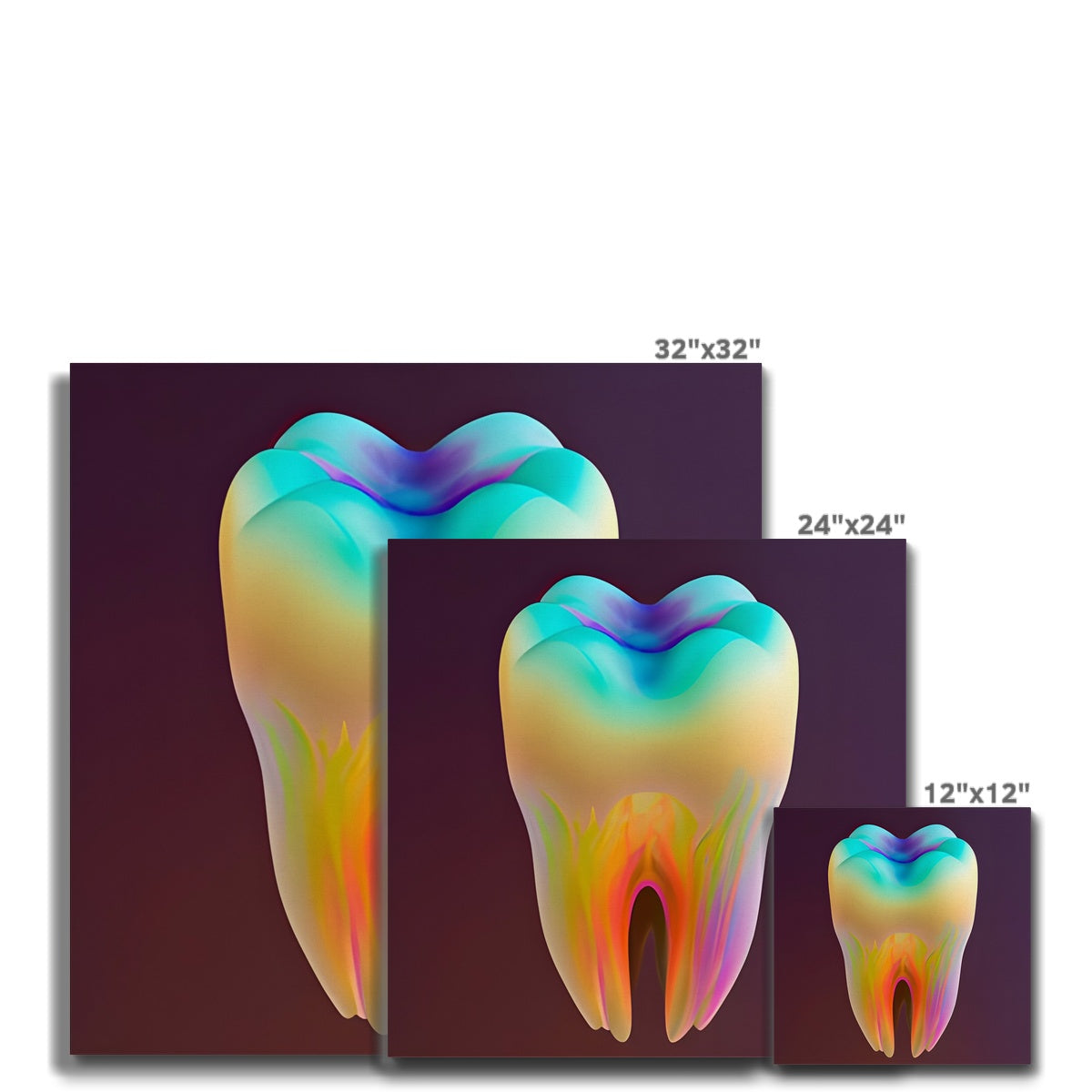 Colorful Tooth Canvas Prodigi