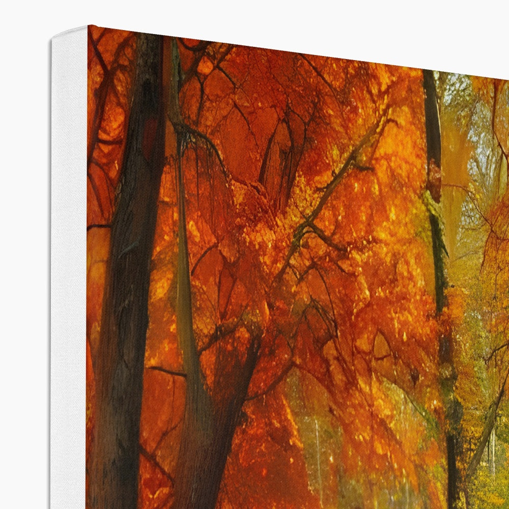 Forest kissed by Autumn  Eco Canvas Prodigi