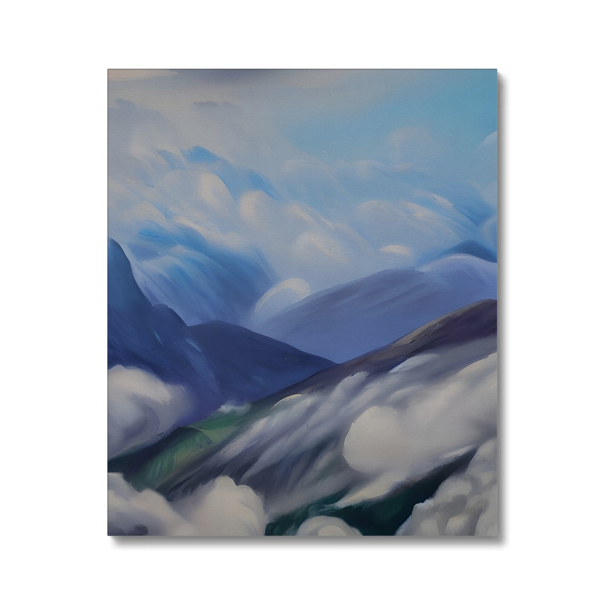 Cloudy Mountains Canvas Prodigi