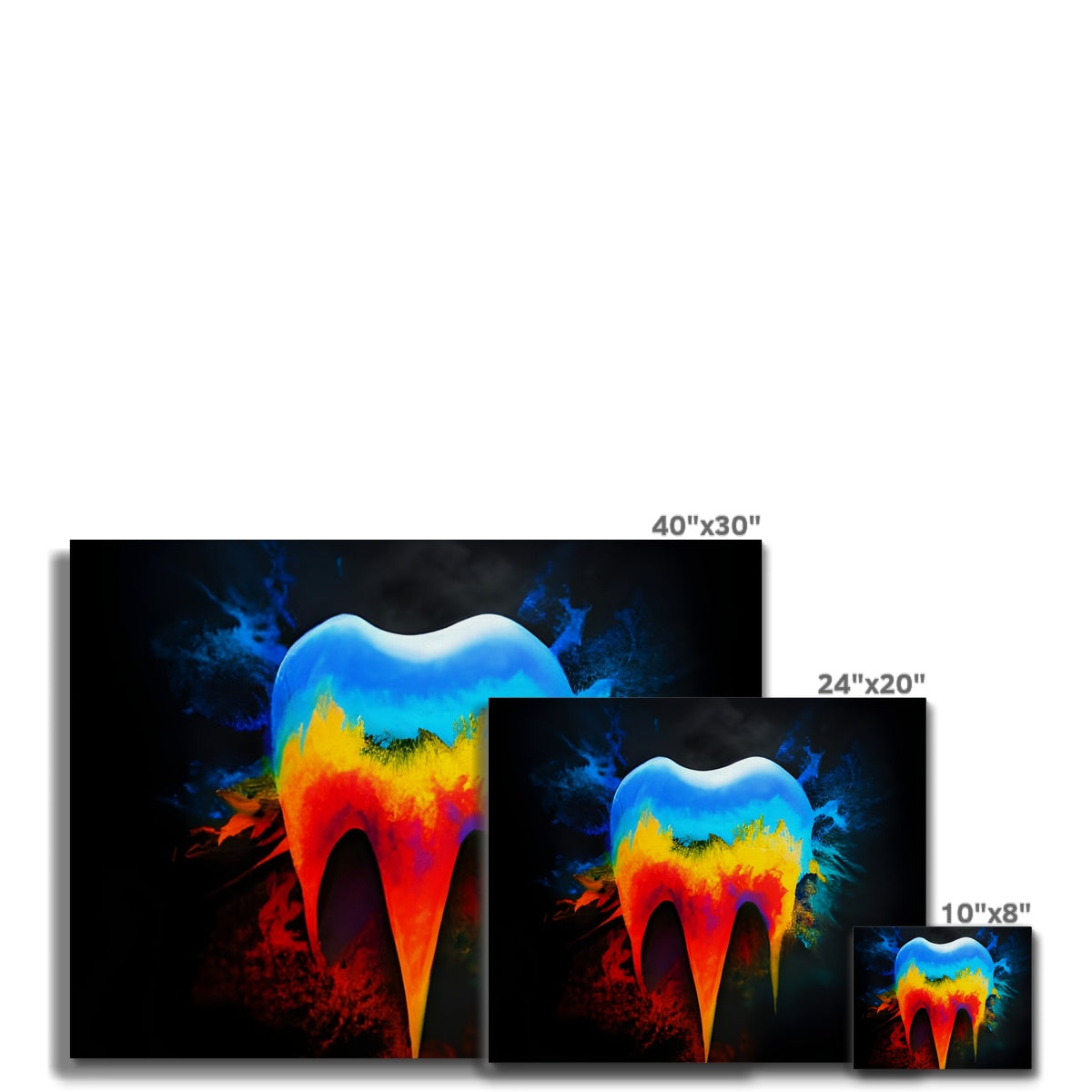 Hot to Cold Tooth Canvas Prodigi