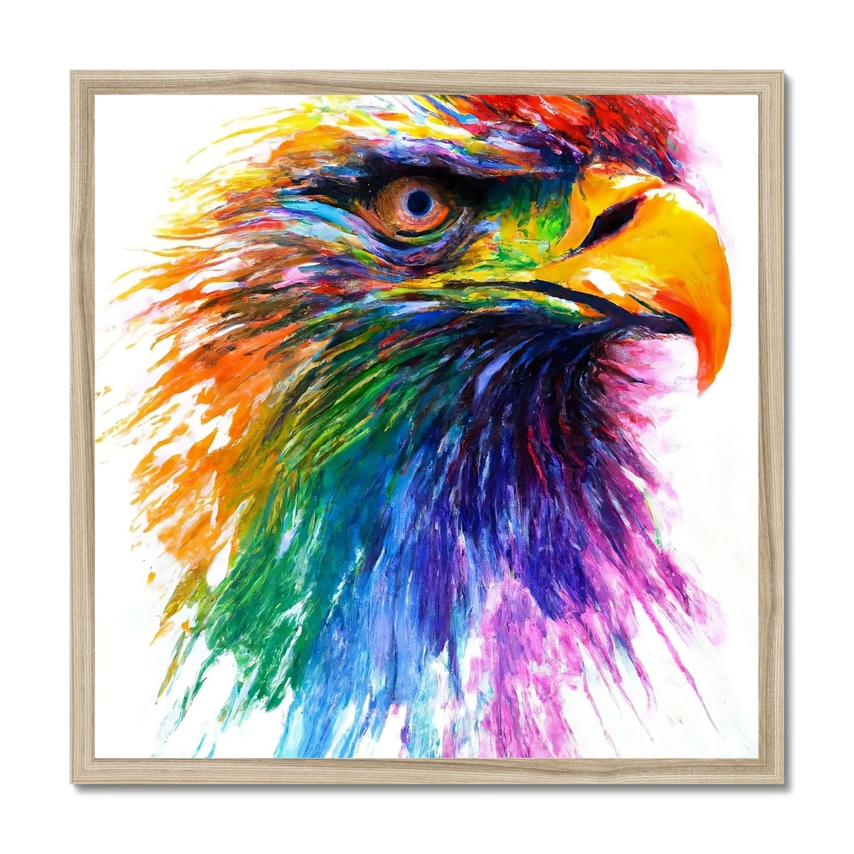 Rainbow Eagle Framed Print Prodigi