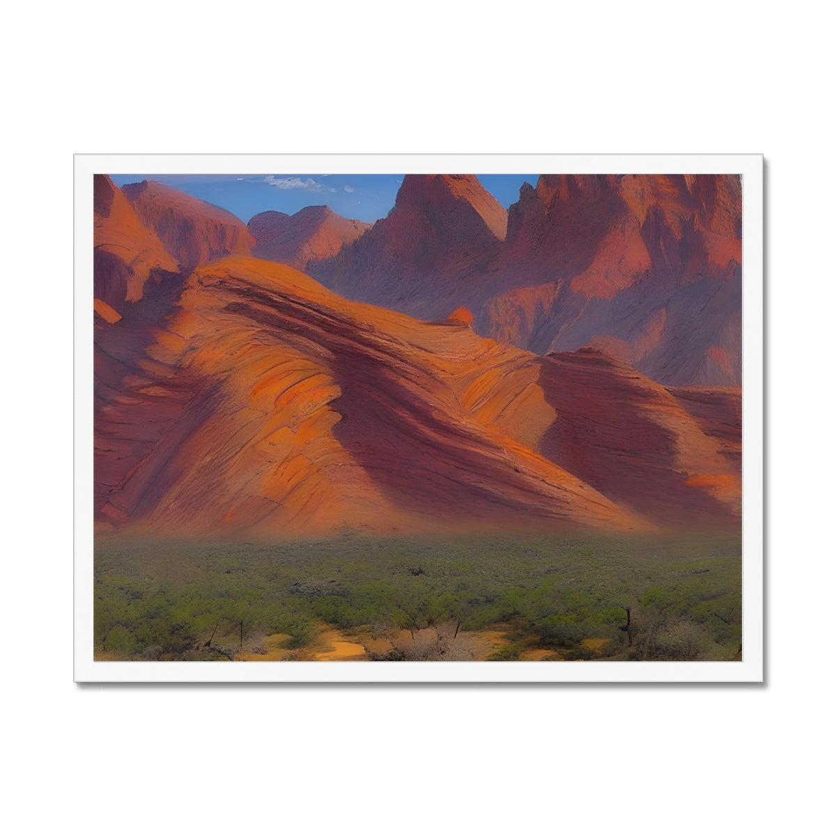 Desert Mountains Framed Print Prodigi